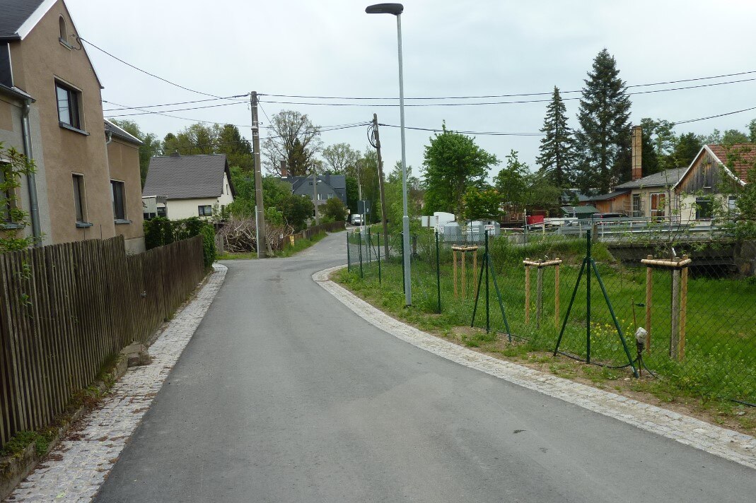 Blick auf die neue Straße